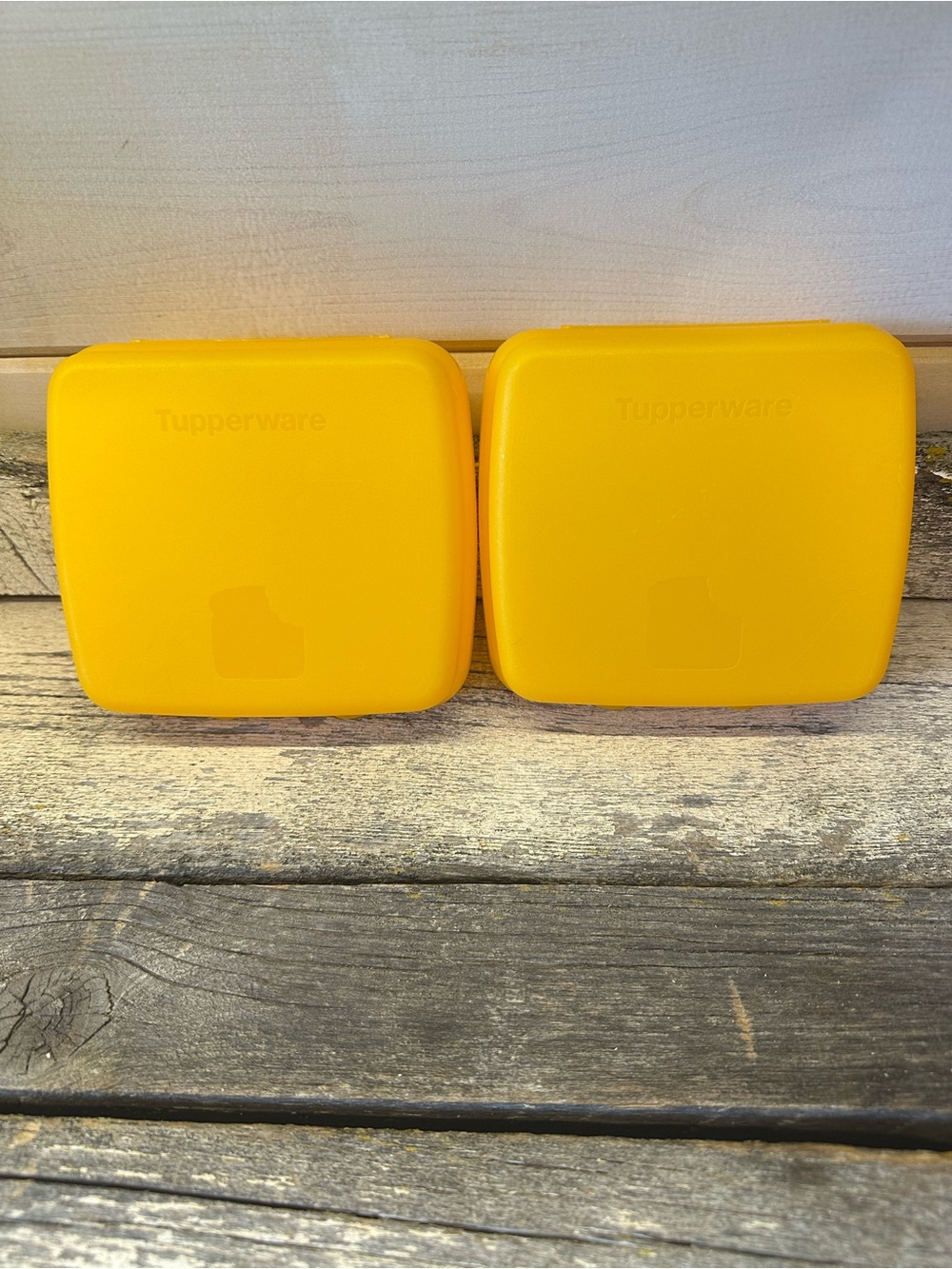 Tupperware | 2 Yellow Sandwich Keepers